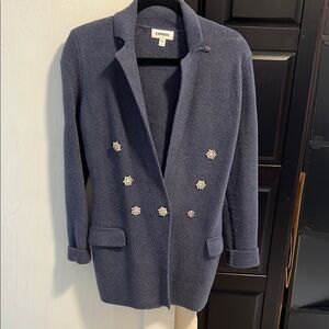 Express Blue Blazer Tailored Suit Jacket